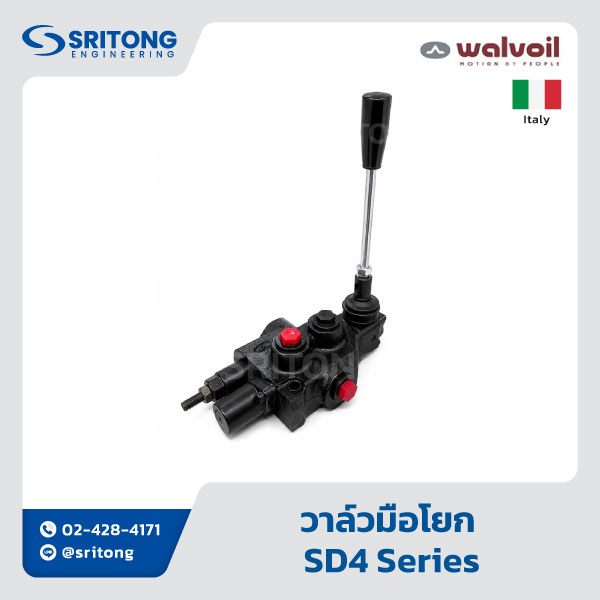<b>วาล์วมือโยก</b></br> (Monoblock Valve) – Walvoil SDM080, SD4, SD5, SDM143, SD11, SD18, SDM140, SDS400 Series - Image 3