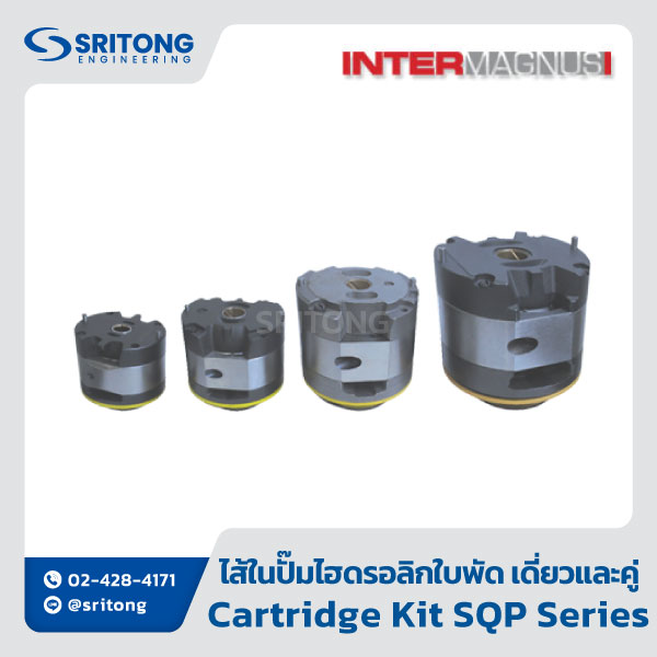<b>ไส้ในปั๊มไฮดรอลิกใบพัด เดี่ยวและคู่</b></br> (Single and Double Vane Pump Cartridge Kit) – Intermagnus SQP Series