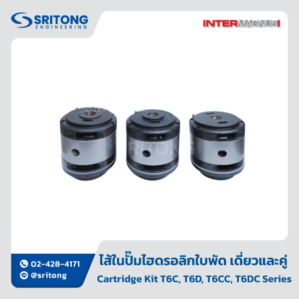 <b>ไส้ในปั๊มไฮดรอลิกใบพัด เดี่ยวและคู่</b></br> (High Pressure Single And Double Vane Hydraulic Pump Cartridge Kit) – Intermagnus T6C, T6D, T6CC, T6DC Series