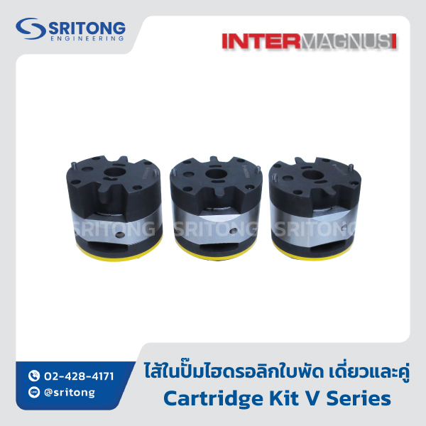 <b>ไส้ในปั๊มไฮดรอลิกใบพัด เดี่ยวและคู่</b></br> (Single and Double Vane Pump Cartridge Kit) – Intermagnus V, VQ Series